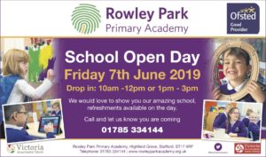 Rowley Park Primary Academy OPEN DAY Friday 7th June (